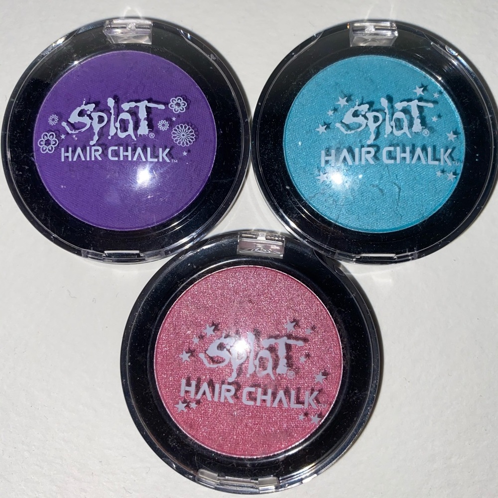 Splat Hair Chalk- 3 pack! Pink, Purple, Blue!